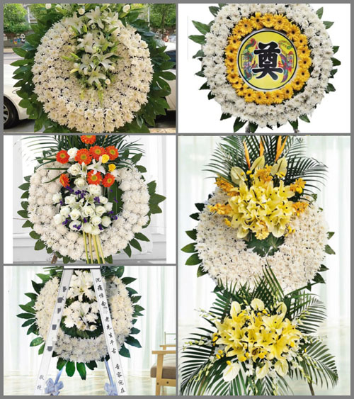 安徽六安市金寨县梅山镇清水村花圈速递